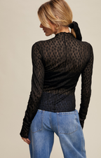 Delicate Lace See-Through Top