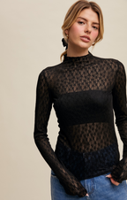 Delicate Lace See-Through Top