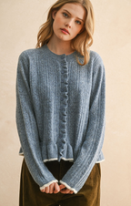 Ruffle Charm Cardigan